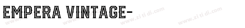 Empera Vintage字体转换